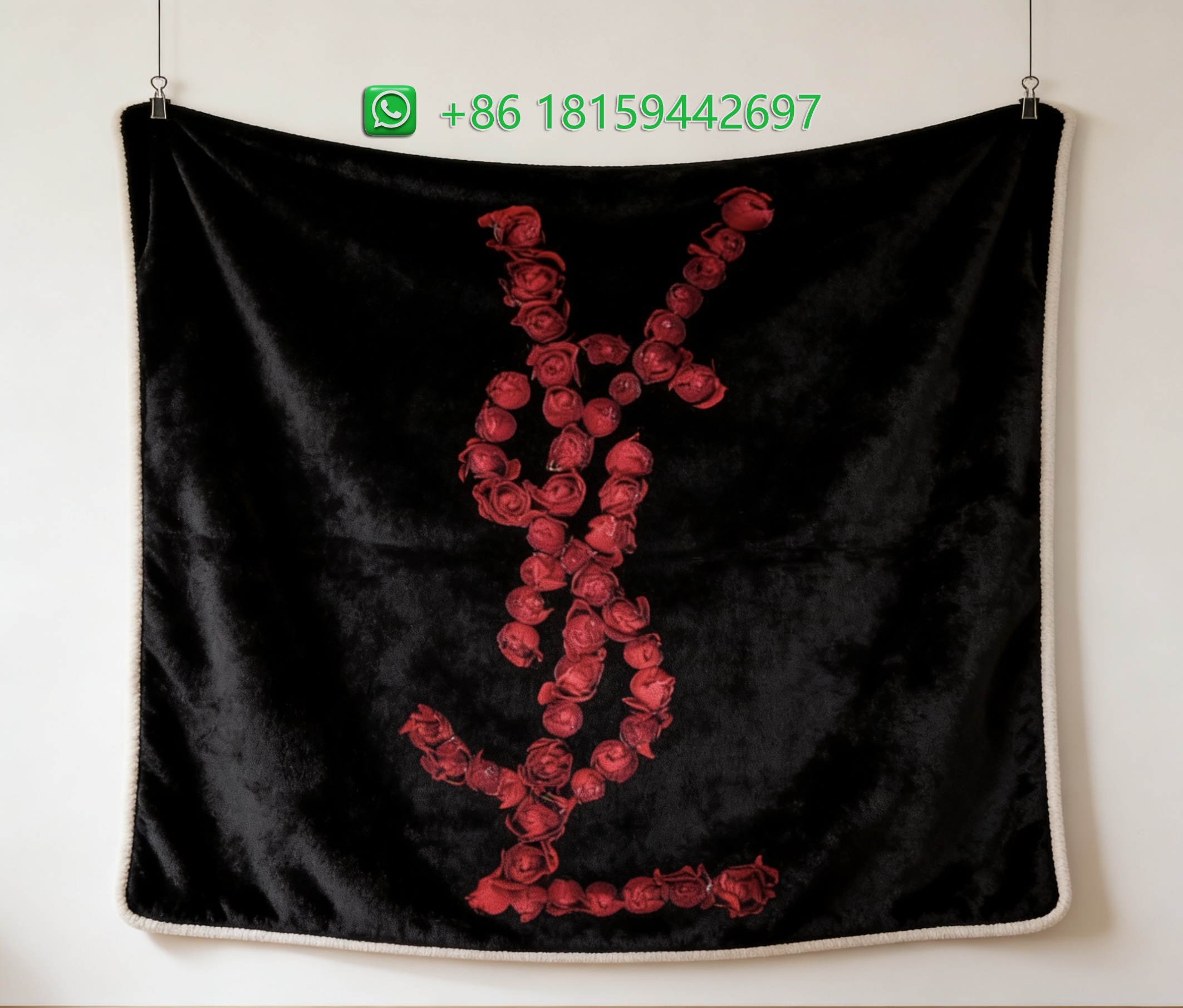 Yves Saint Laurent Throw Blankets